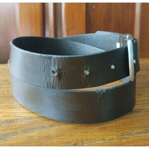 Old Navy Dark Brown Leather Belt Men’s Size 1X Pre-owned Fits 39-46" Size 1X